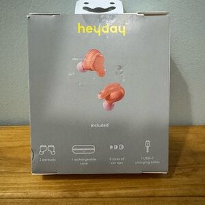 Heyday Coral Wireless Earbuds with Charging Case